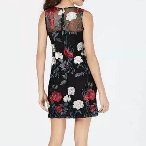 Vince Camuto Mesh Floral Dress - Picture 2 of 13
